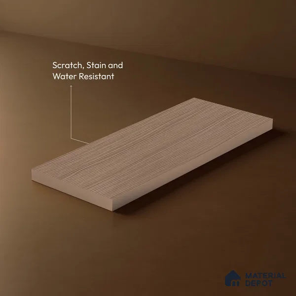 Wooden Fluted LM 18337 8 ft x 4 ft Texture Finish Decorative Laminate - 1.25 mm | Suitable for TV Unit,Wardrobe, Kitchen Cabinets