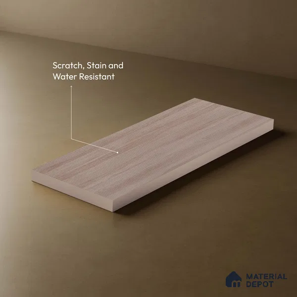 Wooden Fluted LM 18340 8 ft x 4 ft Texture Finish Decorative Laminate - 1.25 mm | Suitable for TV Unit,Wardrobe, Kitchen Cabinets