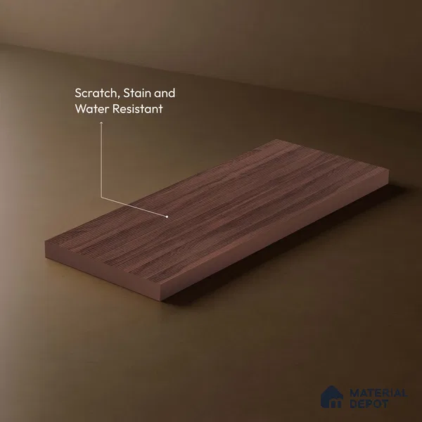 Wooden Fluted LM 18341 8 ft x 4 ft Texture Finish Decorative Laminate - 1.25 mm | Suitable for TV Unit,Wardrobe, Kitchen Cabinets
