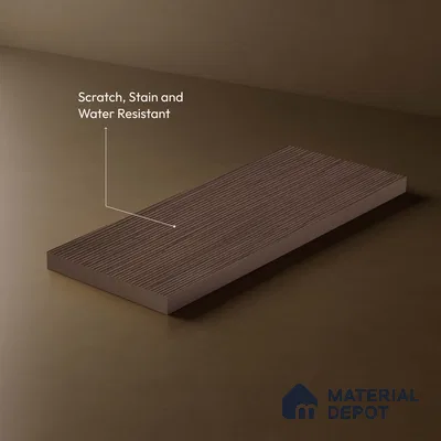 Wooden Fluted LM 18344 8 ft x 4 ft Texture Finish Decorative Laminate - 1.25 mm | Suitable for TV Unit,Wardrobe, Kitchen Cabinets