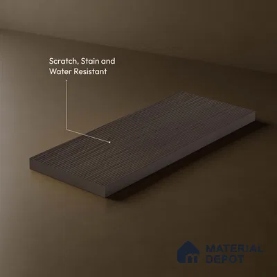 Wooden Fluted LM 18345 8 ft x 4 ft Texture Finish Decorative Laminate - 1.25 mm | Suitable for TV Unit,Wardrobe, Kitchen Cabinets
