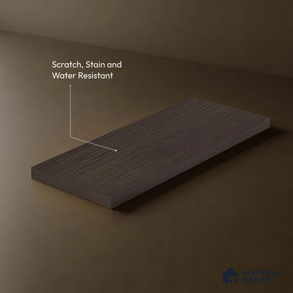 Wooden Fluted LM 18345 8 ft x 4 ft Texture Finish Decorative Laminate - 1.25 mm | Suitable for TV Unit,Wardrobe, Kitchen Cabinets