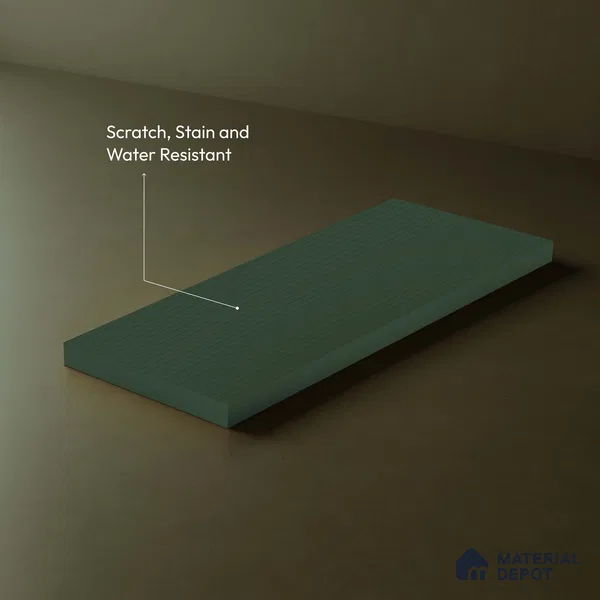 Deep Forest Green Fluted Solid Color LM 18350 8 ft x 4 ft Texture Finish Decorative Laminate - 1.25 mm | Suitable for TV Unit,Wardrobe, Kitchen Cabinets