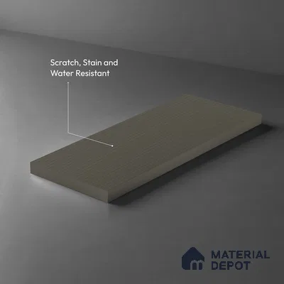 Dove Grey Fluted Solid Color LM 18353 8 ft x 4 ft Texture Finish Decorative Laminate - 1.25 mm | Suitable for TV Unit,Wardrobe, Kitchen Cabinets