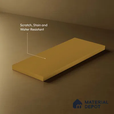 Caramel Brown Fluted Solid Color LM 18355 8 ft x 4 ft Texture Finish Decorative Laminate - 1.25 mm | Suitable for TV Unit,Wardrobe, Kitchen Cabinets