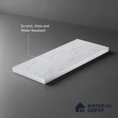 Marble Fluted LM 18364 8 ft x 4 ft Texture Finish Decorative Laminate - 1.25 mm | Suitable for TV Unit,Wardrobe, Kitchen Cabinets