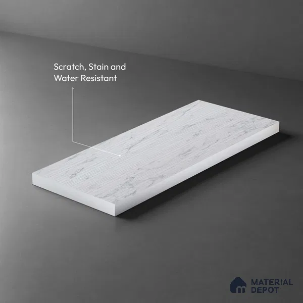 Marble Fluted LM 18364 8 ft x 4 ft Texture Finish Decorative Laminate - 1.25 mm | Suitable for TV Unit,Wardrobe, Kitchen Cabinets