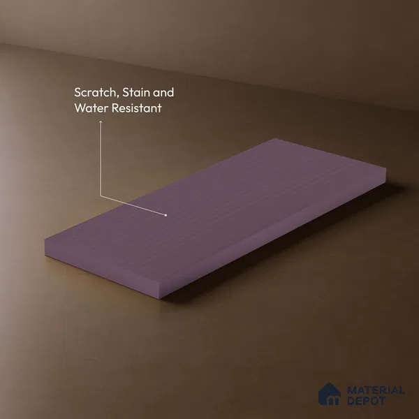 Deep Lavender Fluted Solid Color LM 18367 8 ft x 4 ft Texture Finish Decorative Laminate - 1.25 mm | Suitable for TV Unit,Wardrobe, Kitchen Cabinets