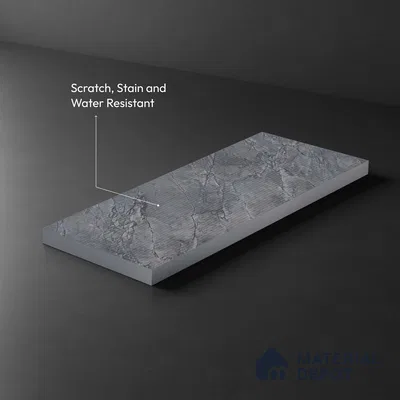 Marble Fluted LM 18381 8 ft x 4 ft Texture Finish Decorative Laminate - 1.25 mm | Suitable for TV Unit,Wardrobe, Kitchen Cabinets