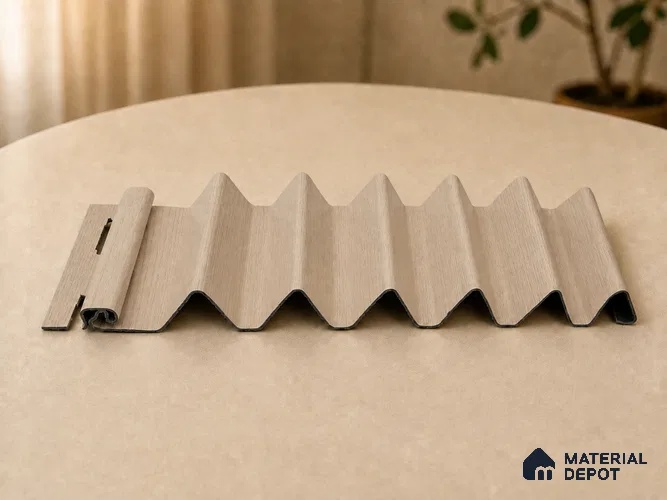 Noce Grande 10 ft x 0.85 ft (3060x260 mm) Prism Design Interior & Exterior Wall & Ceiling Panel - 21 mm | Suitable for Balcony, Facade & Open Area | Width is Subjected to 5% Variation