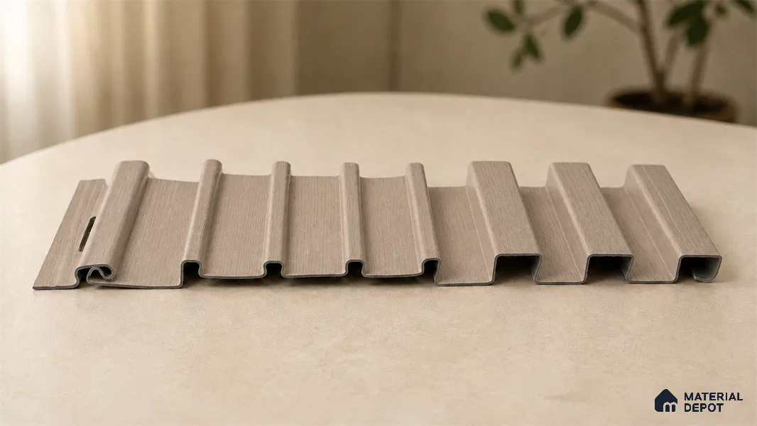 Noce Grande 10 ft x 0.89 ft (3060x270 mm) Unic Design Interior & Exterior Wall & Ceiling Panel - 15 mm | Suitable for Balcony, Facade & Open Area | Width is Subjected to 5% Variation