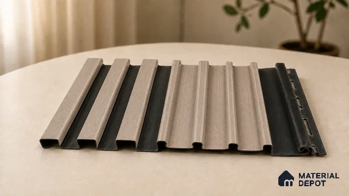 Noce Grande 10 ft x 0.89 ft (3060x270 mm) Unic Dual Tone Design Interior & Exterior Wall & Ceiling Panel - 15 mm | Suitable for Balcony, Facade & Open Area | Width is Subjected to 5% Variation