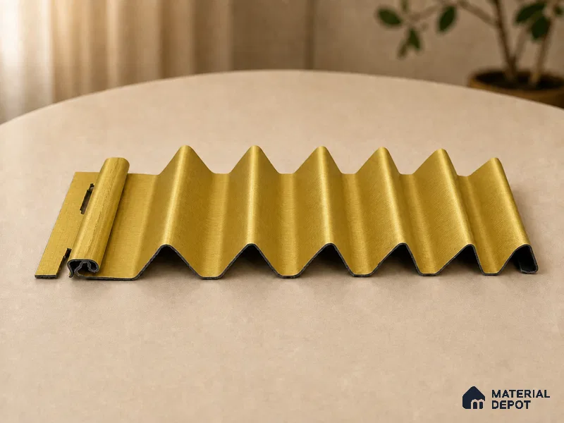 Oro 10 ft x 0.85 ft (3060x260 mm) Prism Design Interior & Exterior Wall & Ceiling Panel - 21 mm | Suitable for Balcony, Facade & Open Area | Width is Subjected to 5% Variation