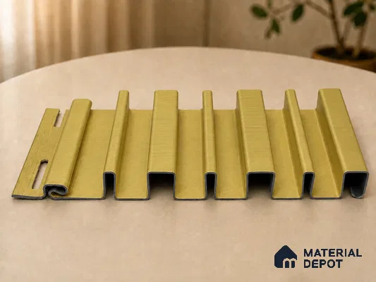 Oro 10 ft x 0.89 ft (3060x270 mm) Stripes Design Interior & Exterior Wall & Ceiling Panel - 20 mm | Suitable for Balcony, Facade & Open Area | Width is Subjected to 5% Variation