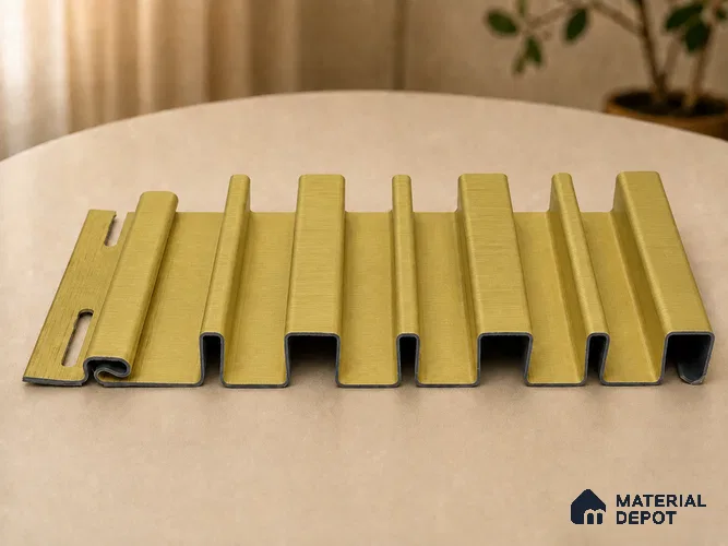 Oro 10 ft x 0.89 ft (3060x270 mm) Stripes Design Interior & Exterior Wall & Ceiling Panel - 20 mm | Suitable for Balcony, Facade & Open Area | Width is Subjected to 5% Variation