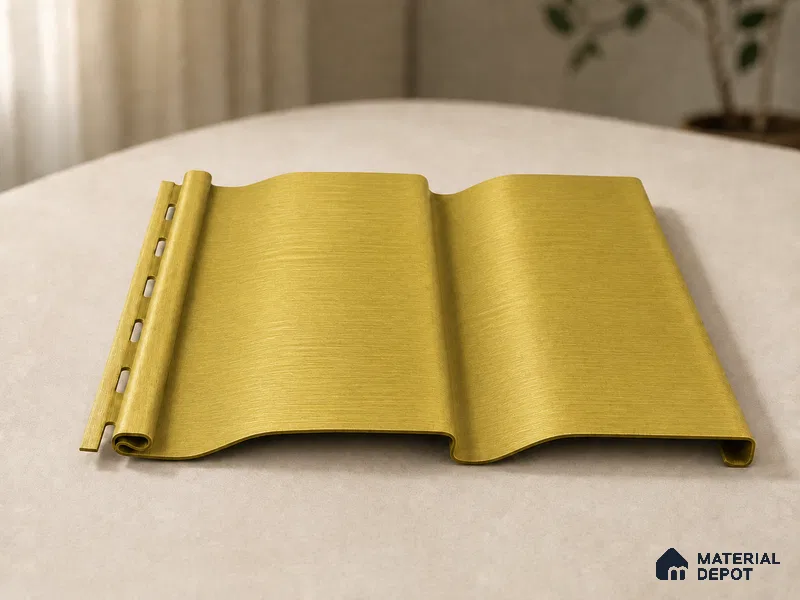Oro 10 ft x 0.89 ft (3060x270 mm) Wave Design Interior & Exterior Wall & Ceiling Panel - 16 mm | Suitable for Balcony, Facade & Open Area | Width is Subjected to 5% Variation