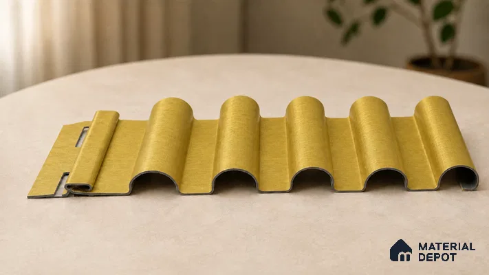 Oro 10 ft x 0.7 ft (3060x215 mm) Dome Design Interior & Exterior Wall & Ceiling Panel - 20 mm | Suitable for Balcony, Facade & Open Area | Width is Subjected to 5% Variation