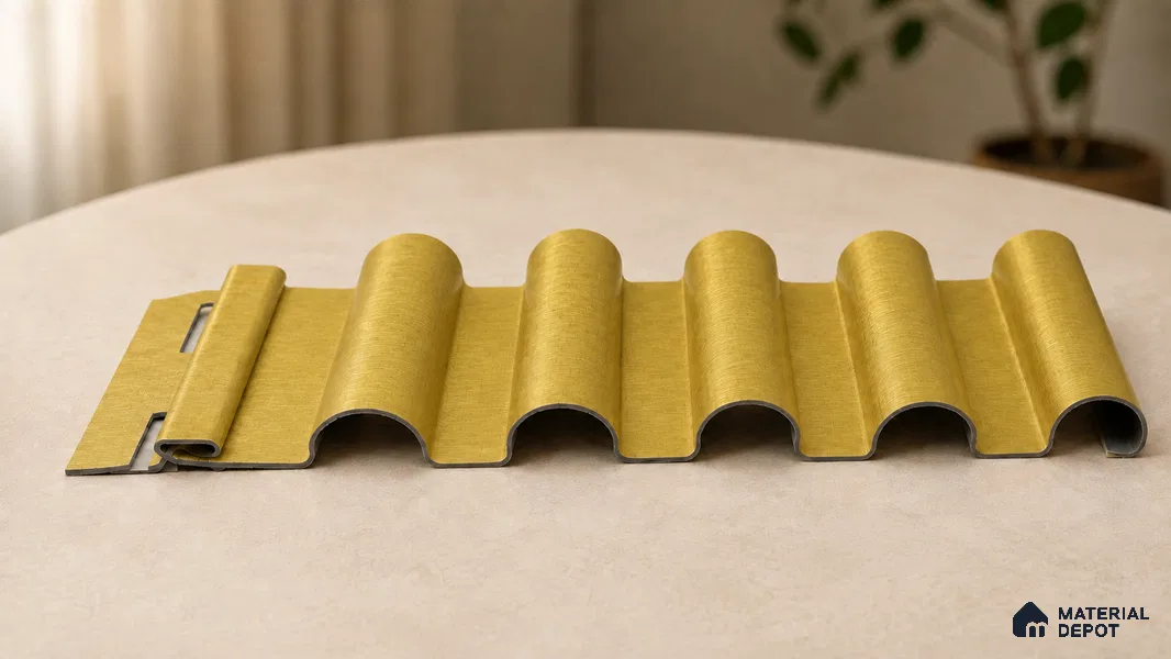 Oro 10 ft x 0.7 ft (3060x215 mm) Dome Design Interior & Exterior Wall & Ceiling Panel - 20 mm | Suitable for Balcony, Facade & Open Area | Width is Subjected to 5% Variation