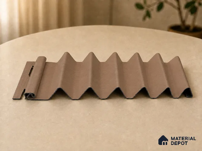 Rame 10 ft x 0.85 ft (3060x260 mm) Prism Design Interior & Exterior Wall & Ceiling Panel - 21 mm | Suitable for Balcony, Facade & Open Area | Width is Subjected to 5% Variation