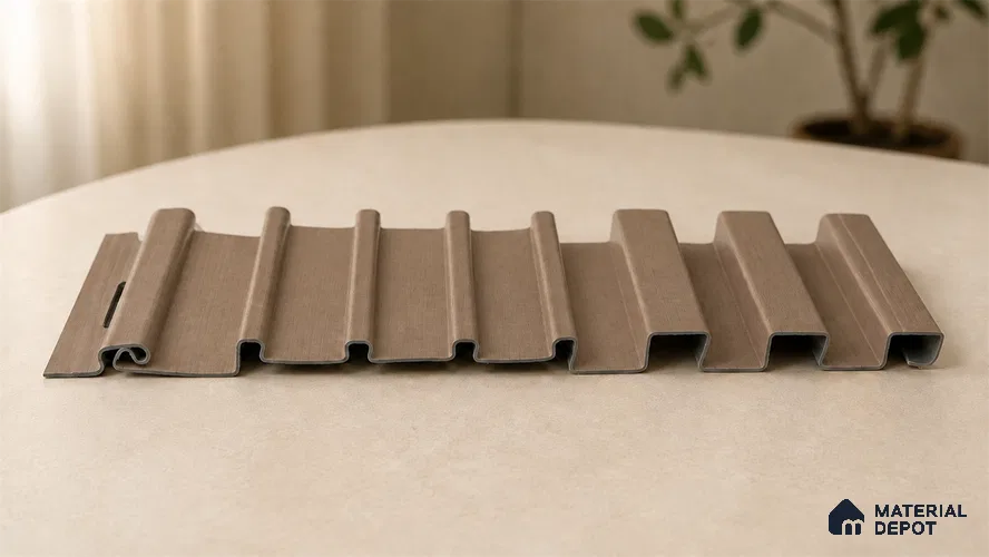 Rame 10 ft x 0.89 ft (3060x270 mm) Unic Design Interior & Exterior Wall & Ceiling Panel - 15 mm | Suitable for Balcony, Facade & Open Area | Width is Subjected to 5% Variation