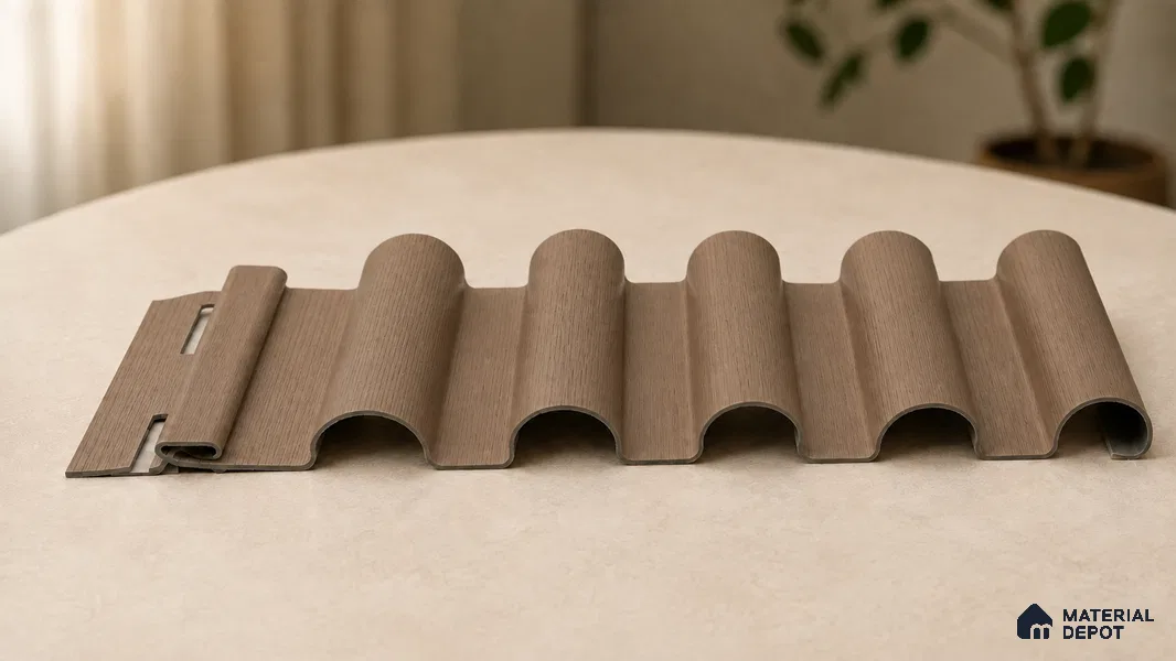 Rame 10 ft x 0.7 ft (3060x215 mm) Dome Design Interior & Exterior Wall & Ceiling Panel - 20 mm | Suitable for Balcony, Facade & Open Area | Width is Subjected to 5% Variation