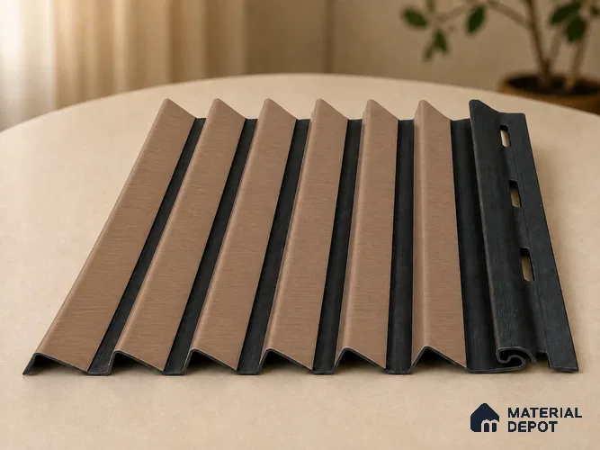 Rame 10 ft x 0.85 ft (3060x260 mm) Prism Dual Tone Design Interior & Exterior Wall & Ceiling Panel - 21 mm | Suitable for Balcony, Facade & Open Area | Width is Subjected to 5% Variation