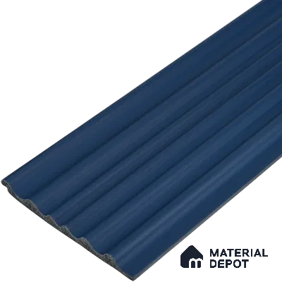Prussian Blue Plain Colour Look PN 00517 9.5 ft x 4.8 inch Charcoal Panel - 12 mm | Suitable for Feature Wall, TV Unit & Living Room | Width is Subjected to 5% Variation