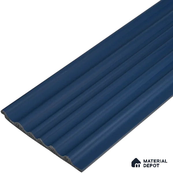 Prussian Blue Plain Colour Look PN 00517 9.5 ft x 4.8 inch Charcoal Panel - 12 mm | Suitable for Feature Wall, TV Unit & Living Room | Width is Subjected to 5% Variation