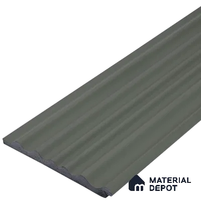 Smoke Grey Plain Colour Look PN 00518 9.5 ft x 4.8 inch Charcoal Panel - 12 mm | Suitable for Feature Wall, Living Room & Bedroom | Width is Subjected to 5% Variation