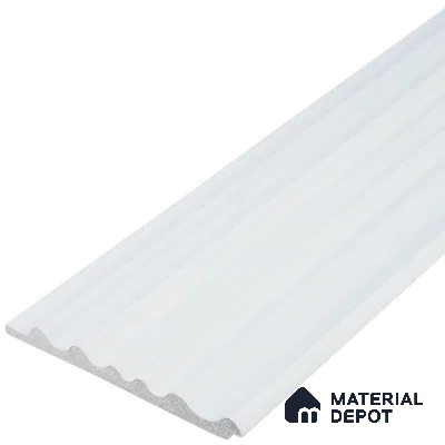 Grey Plain Colour Louver PN 00520 9.5 ft x 4.8 inch Charcoal Panel - 12 mm | Suitable for Feature Wall, TV Unit & Living Room | Width is Subjected to 5% Variation