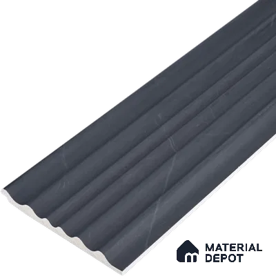 Graphite Grey Plain Colour Look PN 00523 9.5 ft x 4.8 inch Charcoal Panel - 12 mm | Suitable for Feature Wall, TV Unit & Living Room | Width is Subjected to 5% Variation