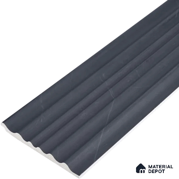 Graphite Grey Plain Colour Look PN 00523 9.5 ft x 4.8 inch Charcoal Panel - 12 mm | Suitable for Feature Wall, TV Unit & Living Room | Width is Subjected to 5% Variation