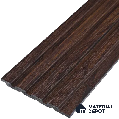 Wooden Look PN 00642 8 ft x 4.8 inch Charcoal Panel - 11 mm | Suitable for Feature Wall, TV Unit & Living Room | Width is Subjected to 5% Variation