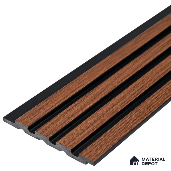 Wooden Look PN 00645 8 ft x 4.8 inch Charcoal Panel - 11 mm | Suitable for Feature Wall, TV Unit & Living Room | Width is Subjected to 5% Variation