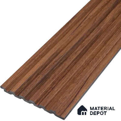 Wooden Look PN 00648 8 ft x 4.8 inch Charcoal Panel - 11 mm | Suitable for Feature Wall, TV Unit & Living Room | Width is Subjected to 5% Variation