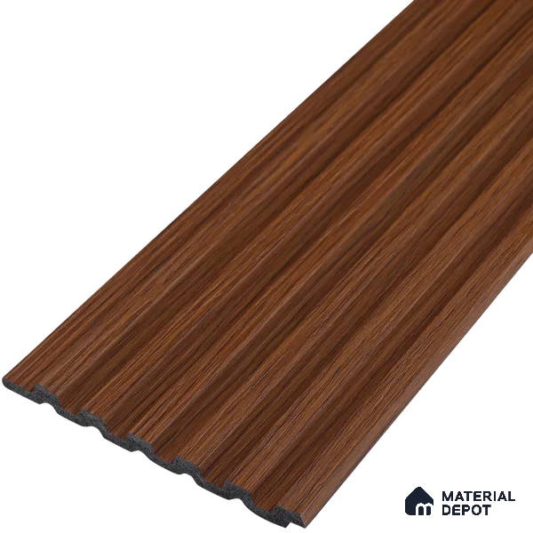 Wooden Look PN 00650 8 ft x 4.8 inch Charcoal Panel - 11 mm | Suitable for Feature Wall, TV Unit & Living Room | Width is Subjected to 5% Variation