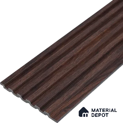 Wooden Look PN 00651 8 ft x 4.8 inch Charcoal Panel - 11 mm | Suitable for Feature Wall, TV Unit & Living Room | Width is Subjected to 5% Variation