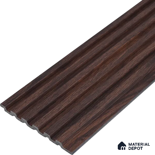 Wooden Look PN 00651 8 ft x 4.8 inch Charcoal Panel - 11 mm | Suitable for Feature Wall, TV Unit & Living Room | Width is Subjected to 5% Variation