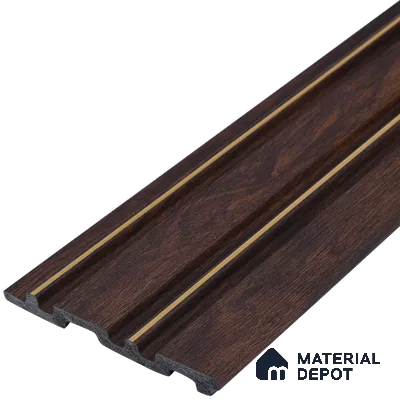 Wooden Look PN 00673 9.5 ft x 4.8 inch Charcoal Panel - 11 mm | Suitable for Feature Wall, TV Unit & Living Room | Width is Subjected to 5% Variation