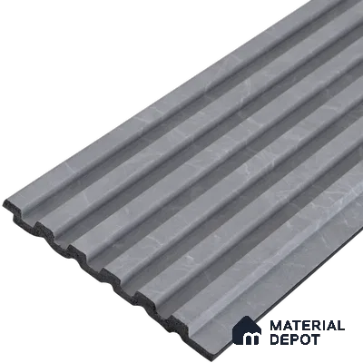 Cloud Grey Stone Look PN 03049 8 ft x 4.8 inch Charcoal Panel -  mm | Suitable for Feature Wall, TV Unit & Living Room | Width is Subjected to 5% Variation