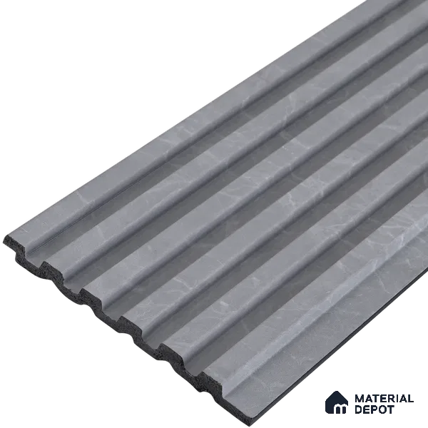 Cloud Grey Stone Look PN 03049 8 ft x 4.8 inch Charcoal Panel -  mm | Suitable for Feature Wall, TV Unit & Living Room | Width is Subjected to 5% Variation