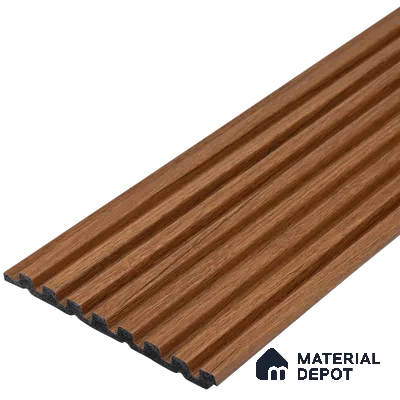 Wooden Look PN 03399 9.5 ft x 4.8 inch Charcoal Panel - 11 mm | Suitable for Feature Wall, TV Unit & Living Room | Width is Subjected to 5% Variation