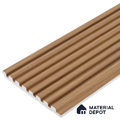 Wooden Look PN 03422 8 ft x 4.8 inch Charcoal Panel - 11 mm | Suitable for Feature Wall, TV Unit & Living Room | Width is Subjected to 5% Variation