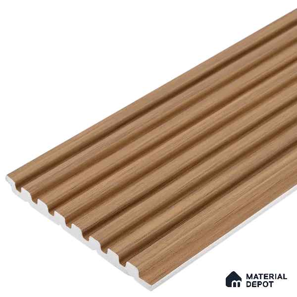 Wooden Look PN 03422 8 ft x 4.8 inch Charcoal Panel - 11 mm | Suitable for Feature Wall, TV Unit & Living Room | Width is Subjected to 5% Variation