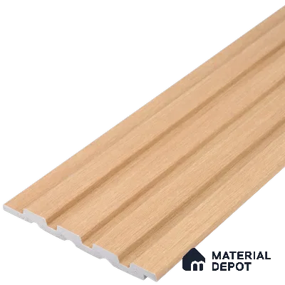Brown Wooden Look Charcoal Louver/Panel 9.5 ft x 4.9 inch - 11 mm | Ideal for Feature Wall, Living Room, Bedroom, Home, Office | PN 03520 Width is Subjected to 5% Variation