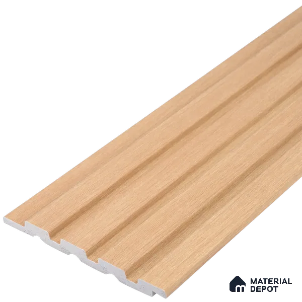 Brown Wooden Look Charcoal Louver/Panel 9.5 ft x 4.9 inch - 11 mm | Ideal for Feature Wall, Living Room, Bedroom, Home, Office | PN 03520 Width is Subjected to 5% Variation