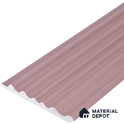 Pink Plain Colour Louver PN 03538 9.5 ft x 4.7 inch Charcoal Panel - 12 mm | Suitable for Feature Wall, TV Unit & Living Room | Width is Subjected to 5% Variation