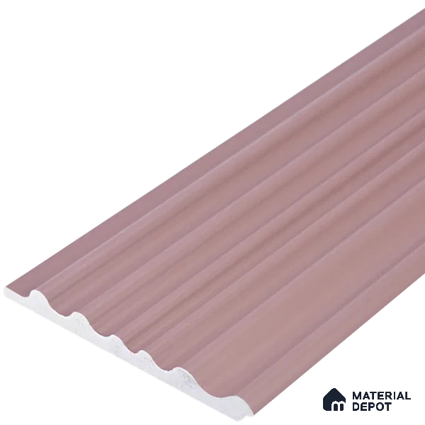 Pink Plain Colour Louver PN 03538 9.5 ft x 4.7 inch Charcoal Panel - 12 mm | Suitable for Feature Wall, TV Unit & Living Room | Width is Subjected to 5% Variation