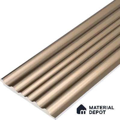 Cappuccino Beige Plain Colour Look PN 03540 9.5 ft x 4.7 inch Charcoal Panel - 12 mm | Suitable for Feature Wall, TV Unit & Living Room | Width is Subjected to 5% Variation