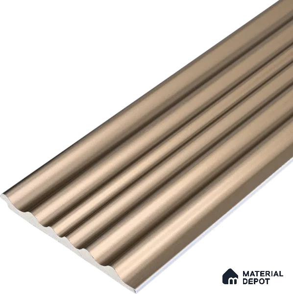 Cappuccino Beige Plain Colour Look PN 03540 9.5 ft x 4.7 inch Charcoal Panel - 12 mm | Suitable for Feature Wall, TV Unit & Living Room | Width is Subjected to 5% Variation